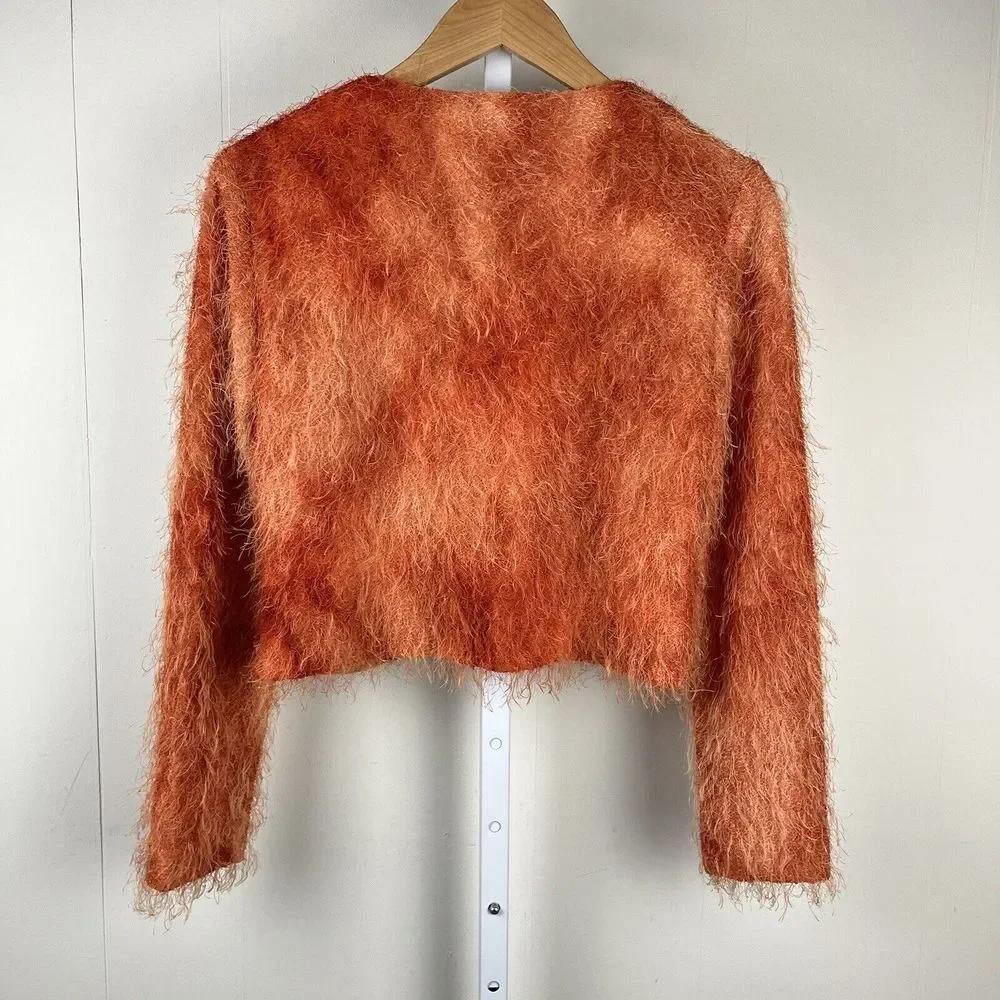 Vintage Breeze by Dorothy Schoelen Orange Rosette Cardigan & Shell Set Medium - Picture 7 of 9